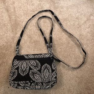 Vera Bradley Blanco Bouquet Petite Crossbody Bag